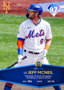 Monthly Awards Jeff McNeil 97 OVR - MLB The Show 20 - ShowZone