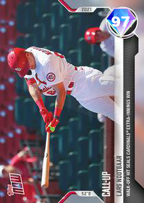 Topps Now Lars Nootbaar 97 OVR - MLB The Show 21 - ShowZone