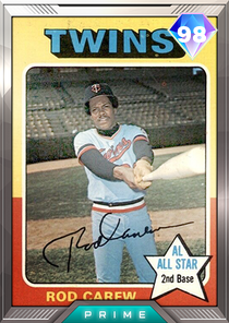 Rod Carew card art