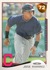 Jose Ramirez Rookie Card Rookie Jose Ramirez 72 OVR - MLB The Show 22 - ShowZone