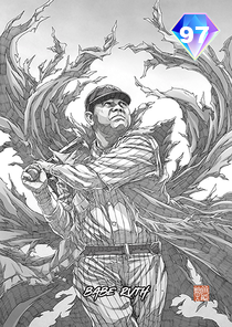 Babe Ruth card art