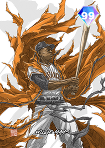 Willie Mays card art