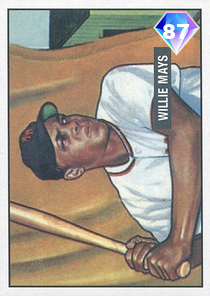 Willie Mays card art