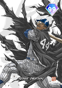 Reggie Jackson card art