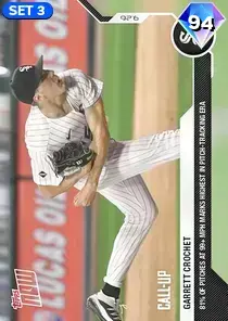 Topps Now Garrett Crochet 94 OVR - MLB The Show 23 - ShowZone