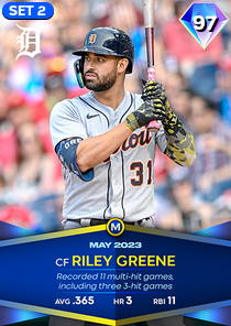 Monthly Awards Riley Greene 97 OVR - MLB The Show 23 - ShowZone