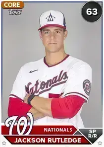 Jackson Rutledge Topps Live Jackson Rutledge 63 OVR - MLB The Show 23 - ShowZone