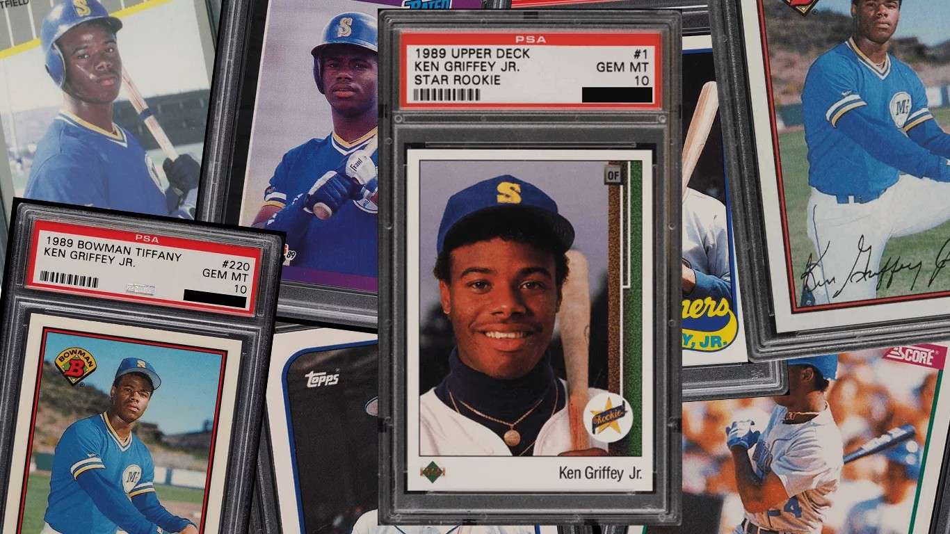 rare ken griffey jr rookie cards Ken Griffey Jr. Rookie Card 1989 Fleer Baseball Card #548 Mariners